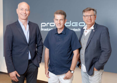 Pro Video CEOs Randolf Klann, Jörg Lütjen und Michael Bonewald