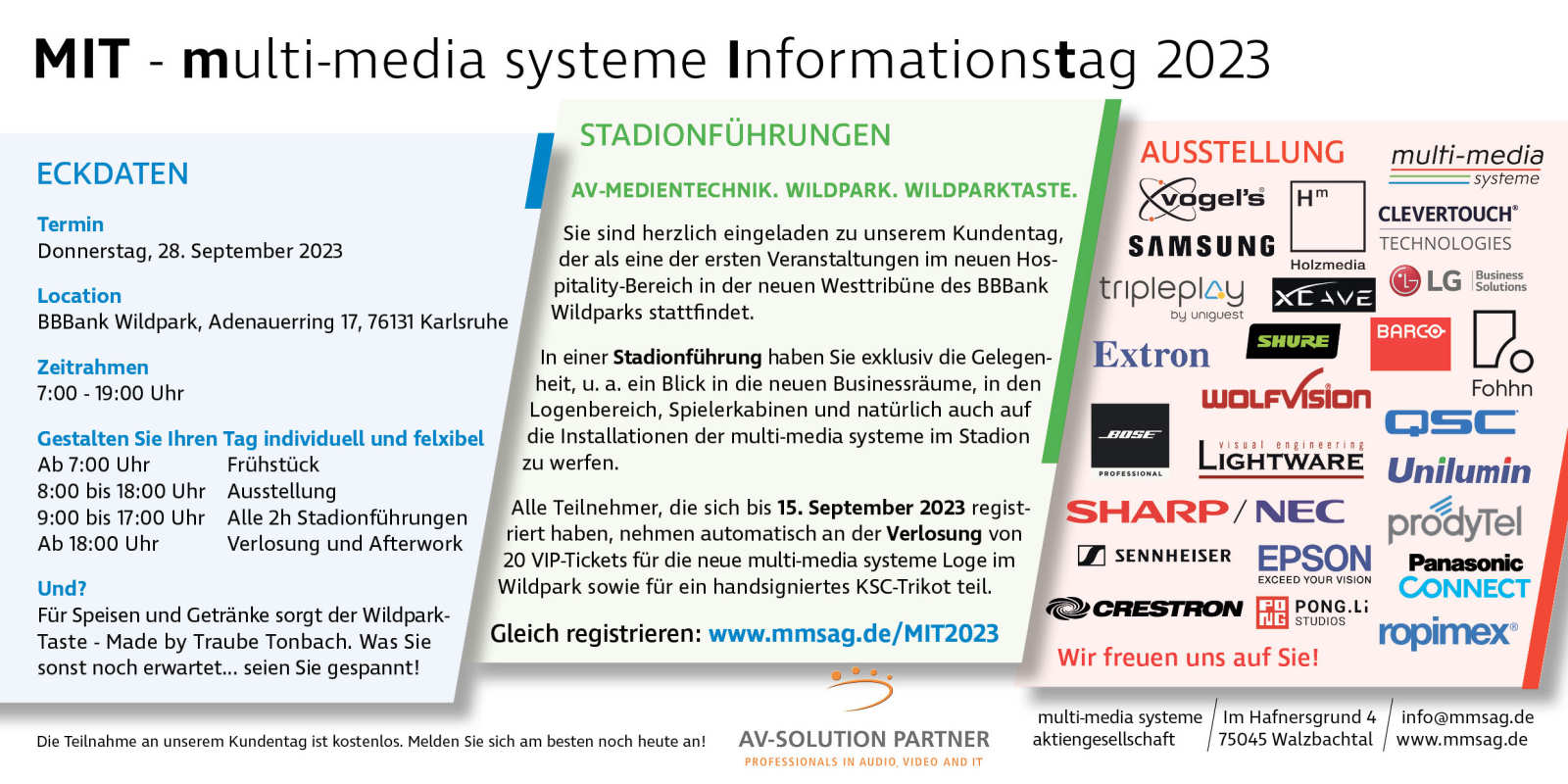Programm 28.09.2023 - multi-media systeme-Informationstage Programm 28.09.2023 - MIT